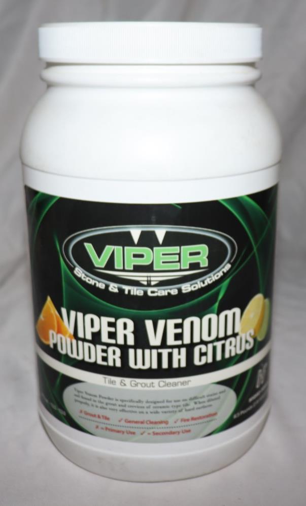 2 Pack - Viper Venom Tile & Grout Cleaner Powder w/ Cirtrus RTU ph-12.0-13.0