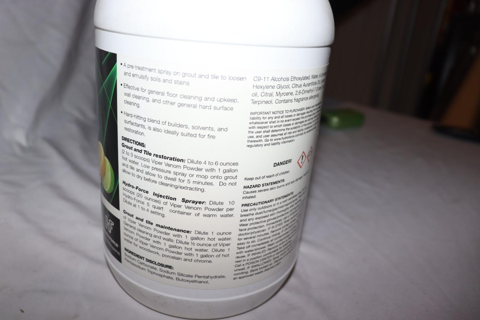 2 Pack - Viper Venom Tile & Grout Cleaner Powder w/ Cirtrus RTU ph-12.0-13.0