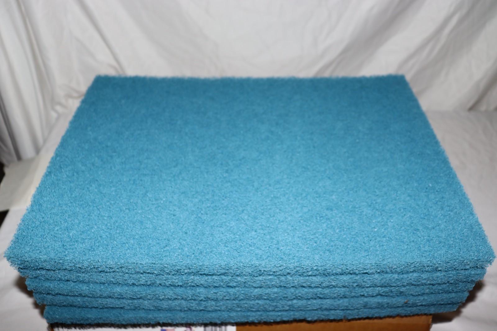 Square Scrub 14" x 20" Blue Driver Floor Maintenance Pads 5/Case P1420BLU