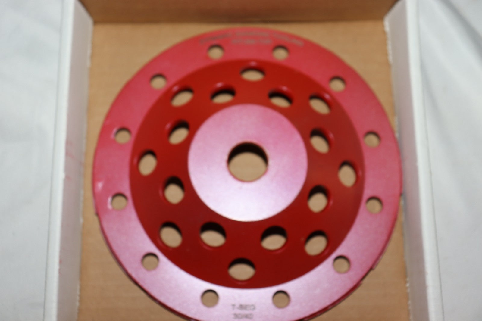 7 Inch T Segment Cup Wheel CW7TS30 30/40 Grit, New, 12 Segment, for Dry Grinding