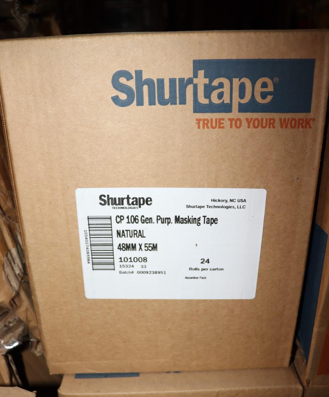 24 Pack - Shurtape CP 106 General Purpose Masking Tape 48mm X 55m (2" x 60 yds)