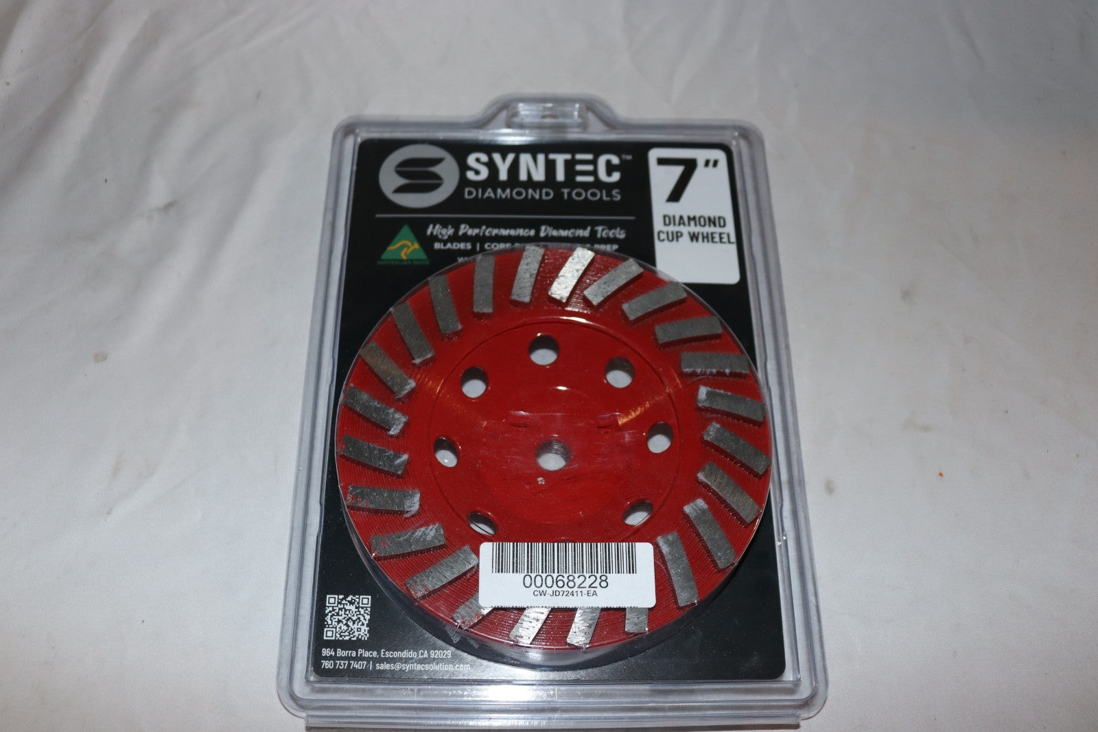Syntec Diamond Tools 7" 24 Segment Diamond Cup Wheel