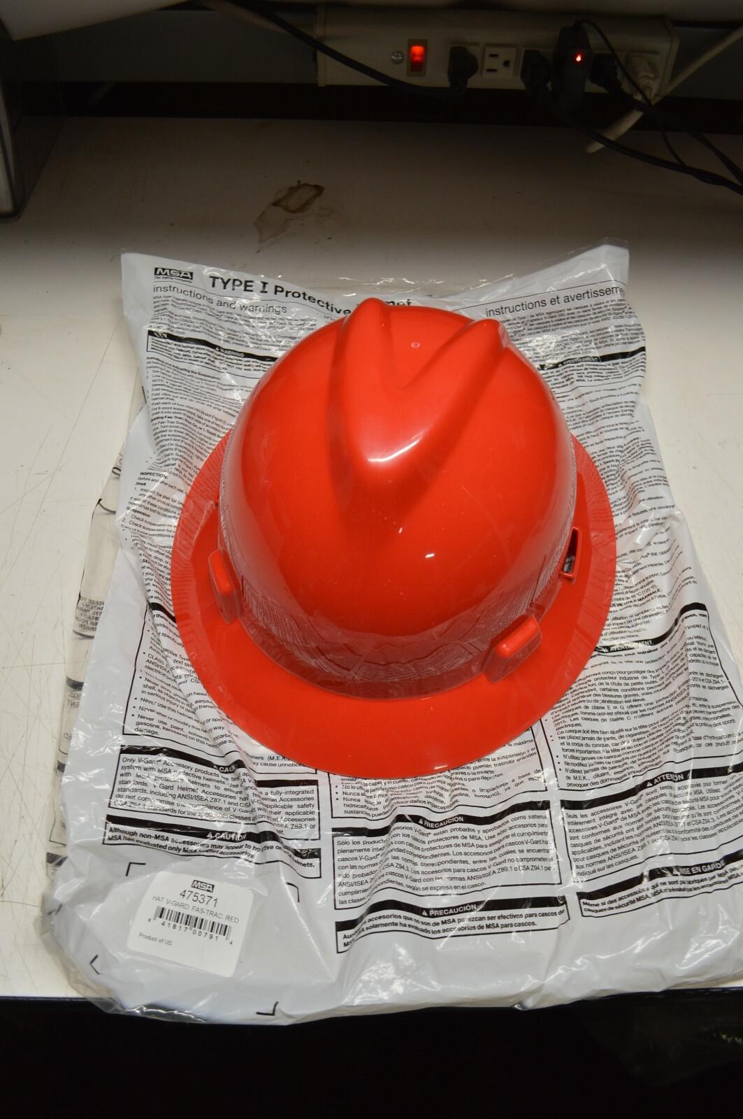 MSA V-Gard Type 1 Protective Helmet, Red, Green, Blue