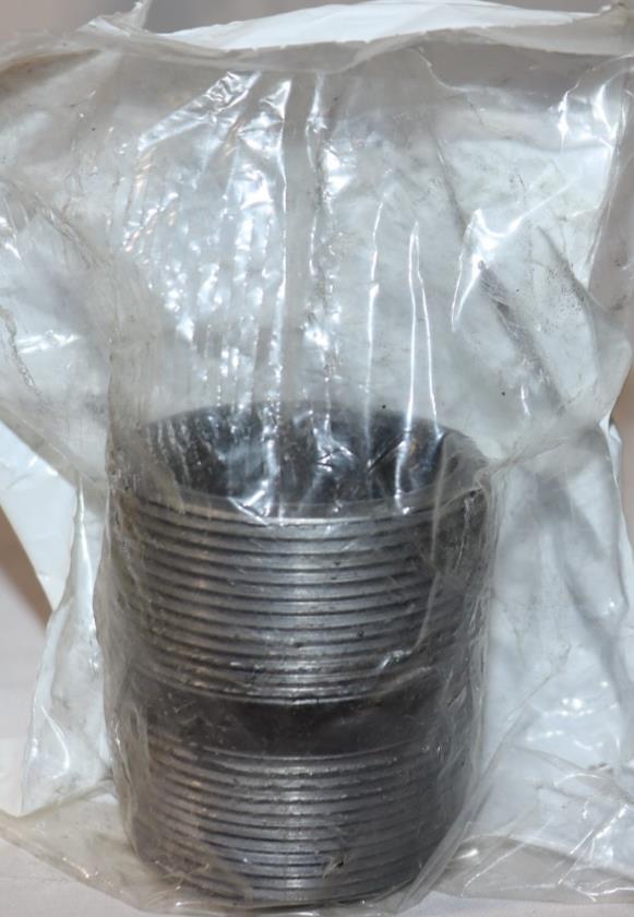 GRAINGER APPROVED 40903GR Black Pipe Nipple, Threaded, 2x2-1/2 In 1XLG5