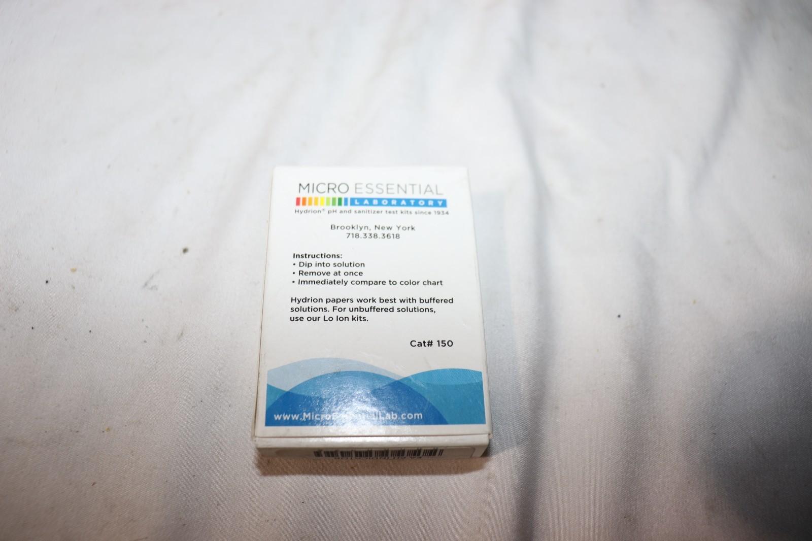 HYDRION pH Indicator A & B, pH 1 - 11 (2.0 PH Increments), #150