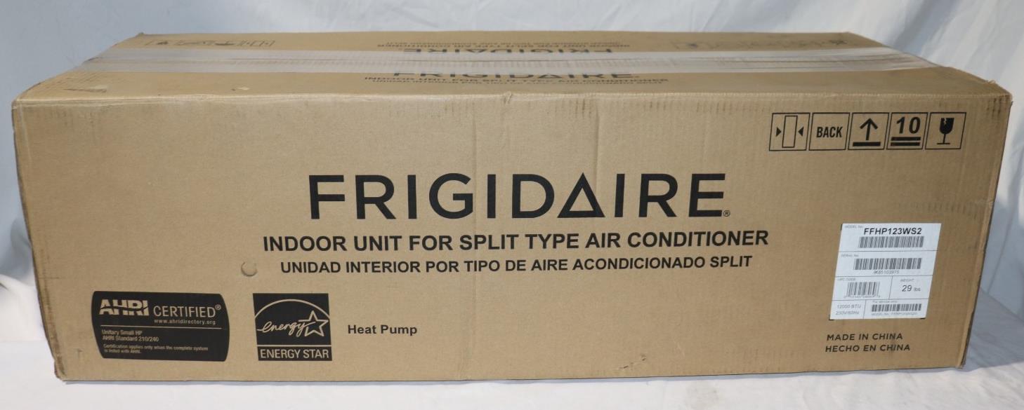 Frigidaire Ductless Split Air Conditioner with Heat Pump 12,000 BTU, FFHP123WS2