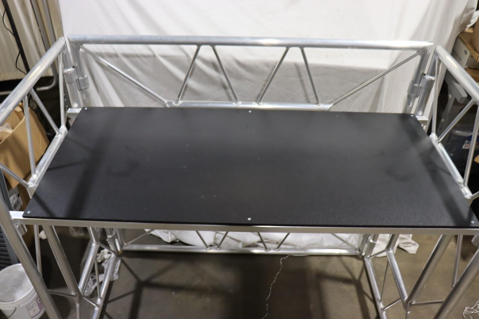 American DJ Pro Event Table 2 Foldable Portable Metal DJ Booth, Used