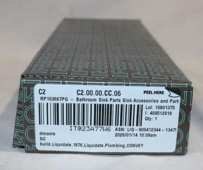 Brizo RP103667PG P-Trap Slip Joint Extension Tube - Polished Gold