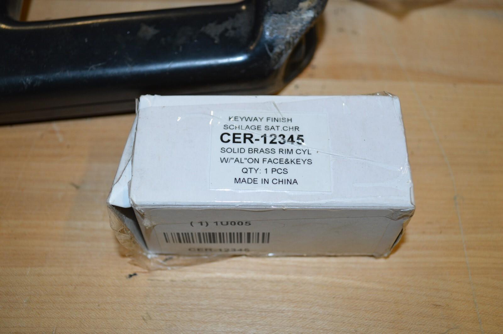 Schlage Exit Alarm Rim Cylinder Model CER-12345