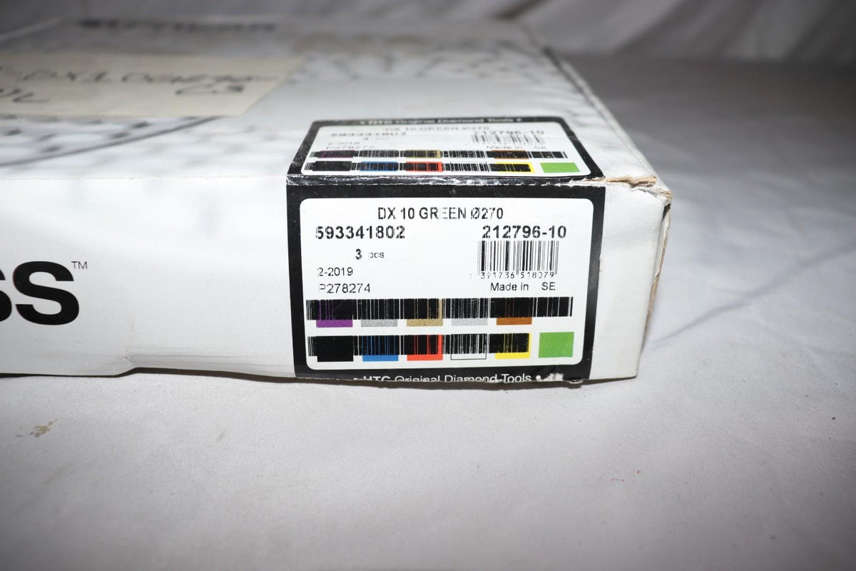 3 Pack - Diamond Express DX 10 Green 3000 Grit 10 Inch Pad 212796-10 - Northside Material Brokers