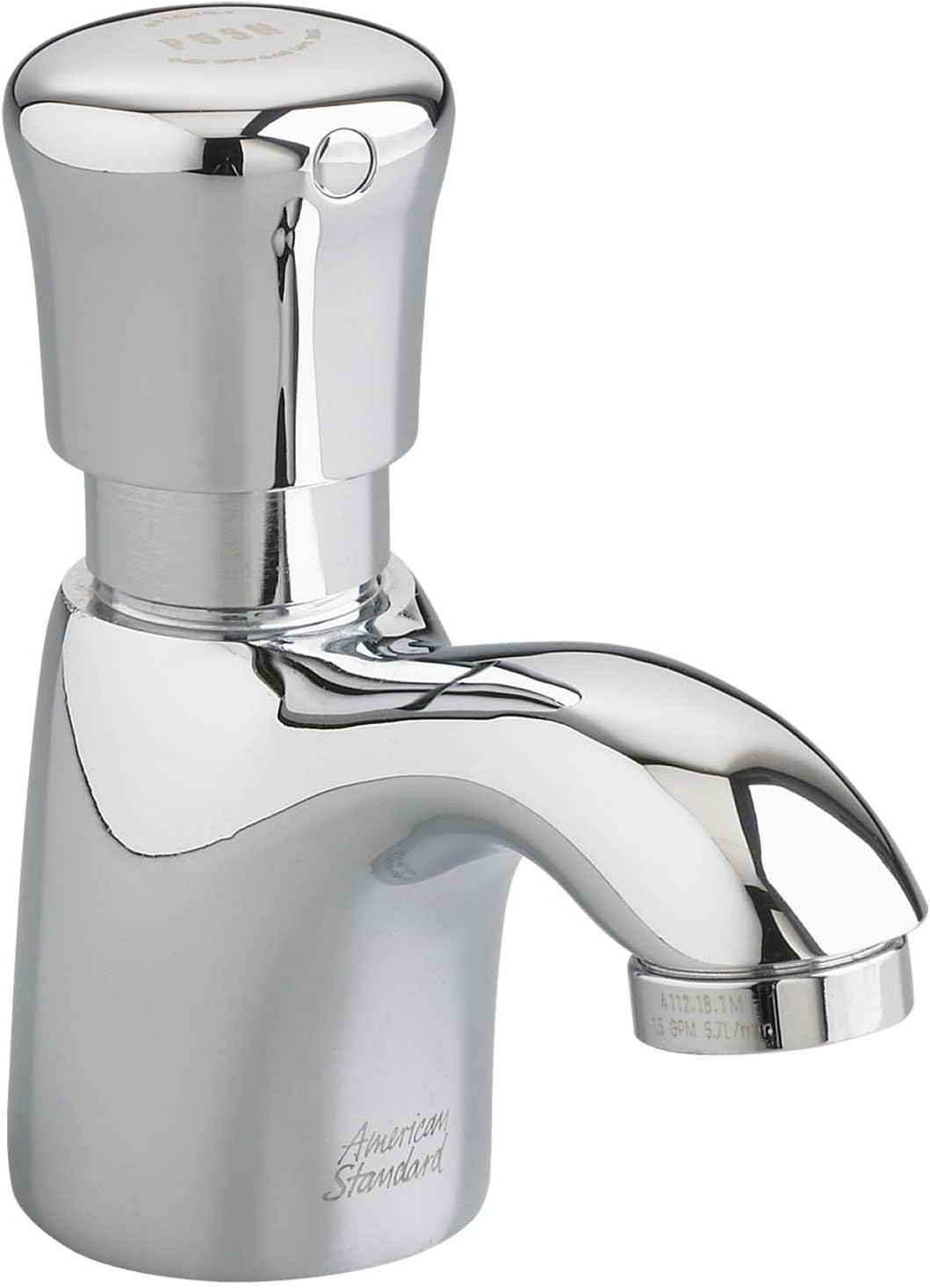 American Standard Pillar Tap Metering Faucet, Chrome, 1340119.002