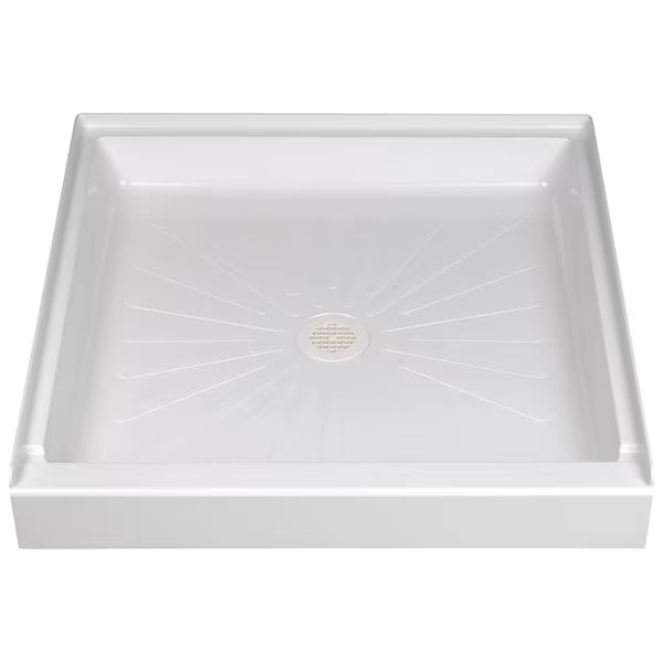 Durabase Mustee 3636M Shower Base White, 36 in. x 36 in. x 5.5 in.