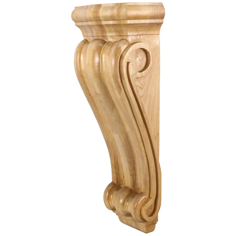 Alder Scrolled Corbel 8-1/2" W x 5-1/2" D x 22" H CORN-5ALD