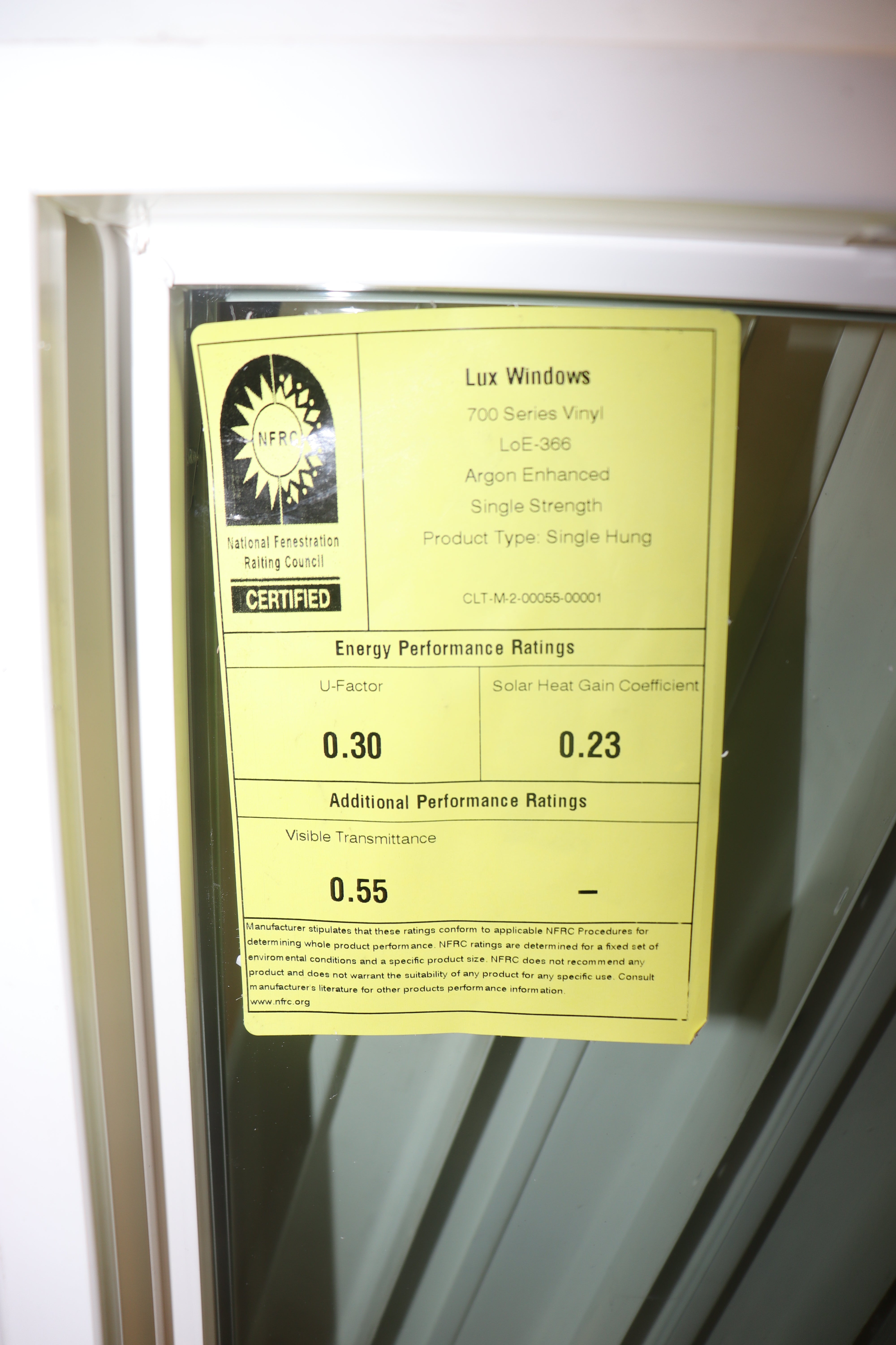 LUX 700 Series, White Vinyl Window, 1/1, E366 low-E Argon, 36" x 36" with Screen