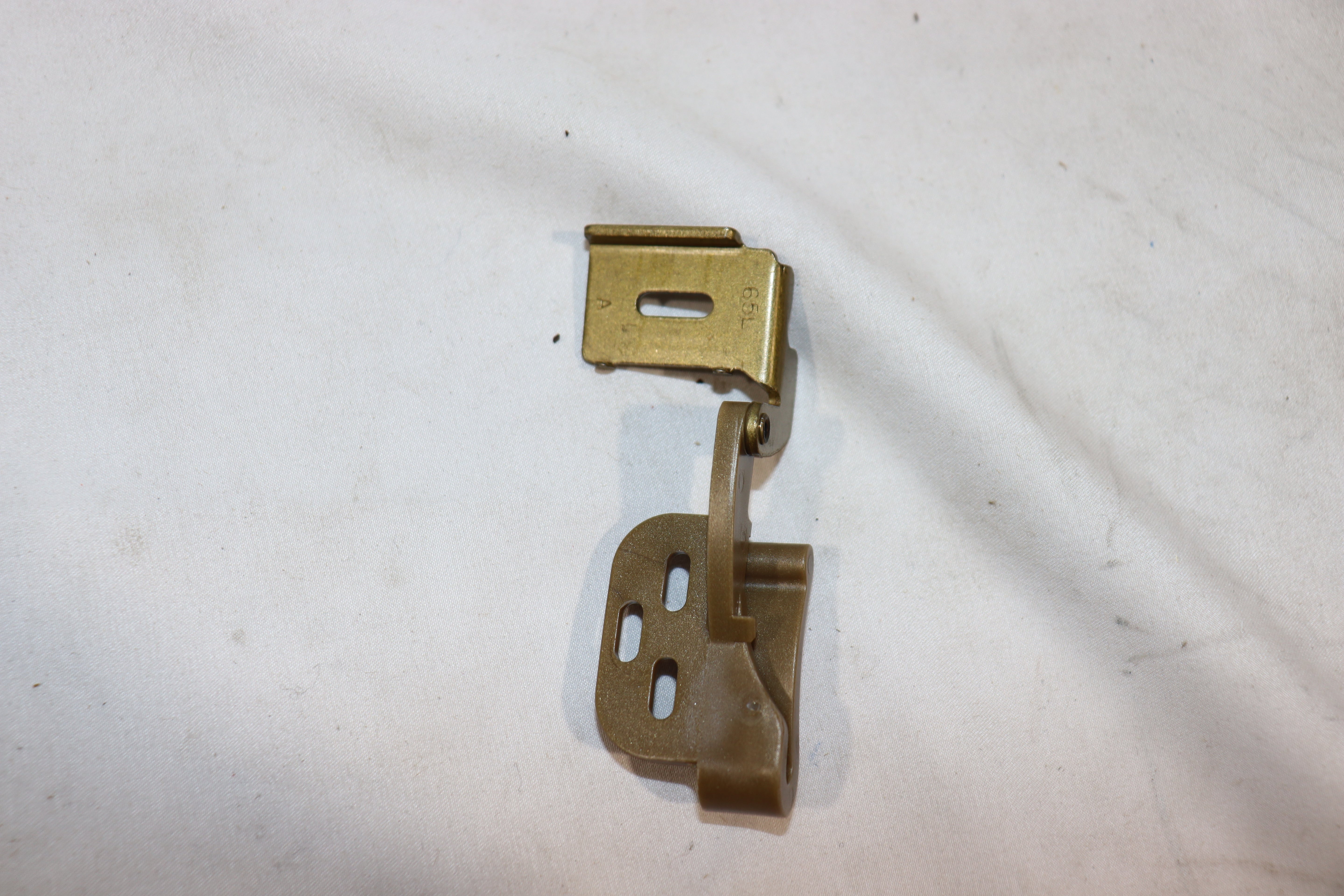 Amerock Marathon LEFT Hand Brass 1/2" Overlay Full Wrap Knife Hinge, D2665L-BB