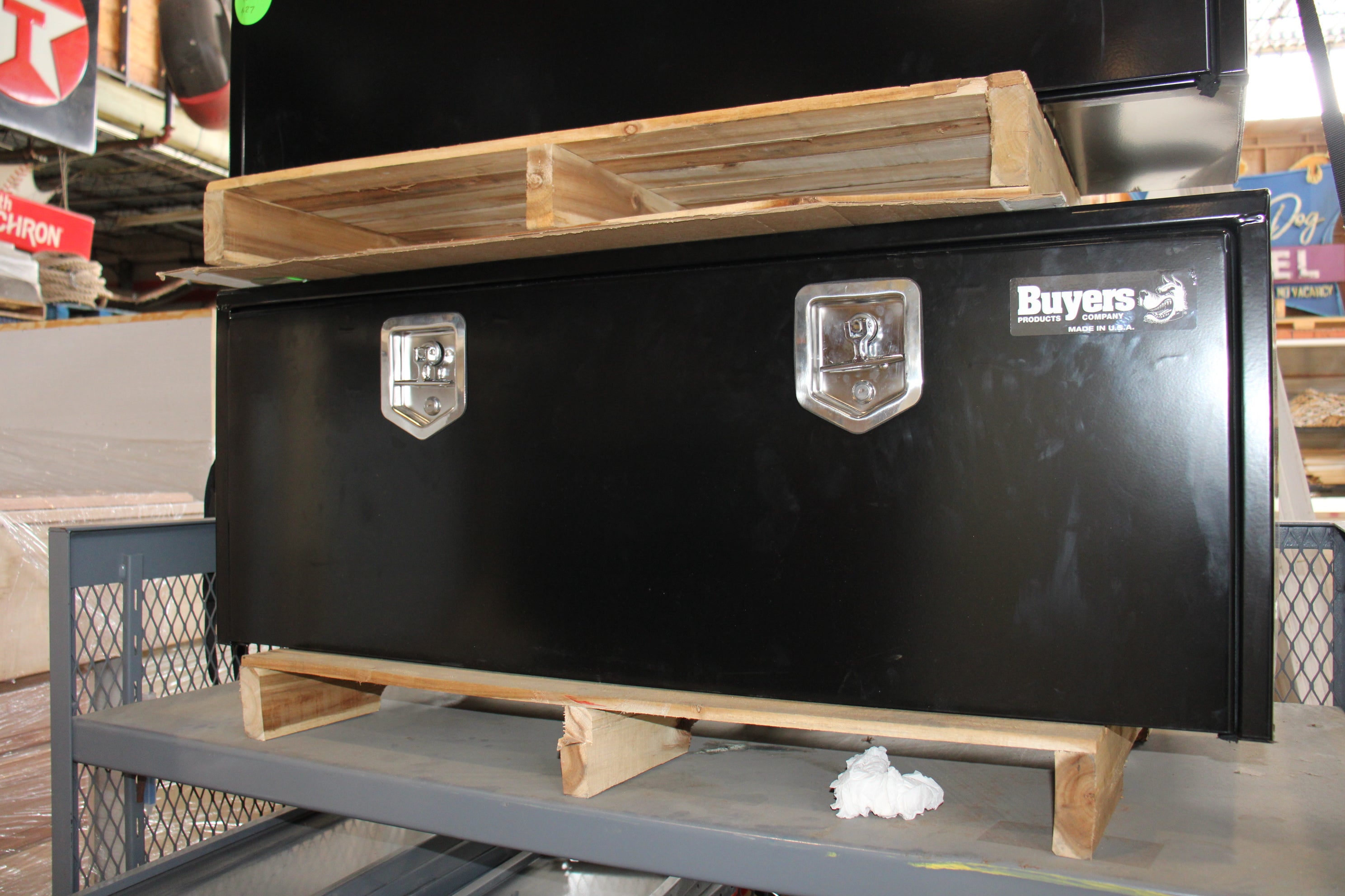 Buyers Under Body Truck Tool Storage Box 48" x 18 x 18 Black Steel