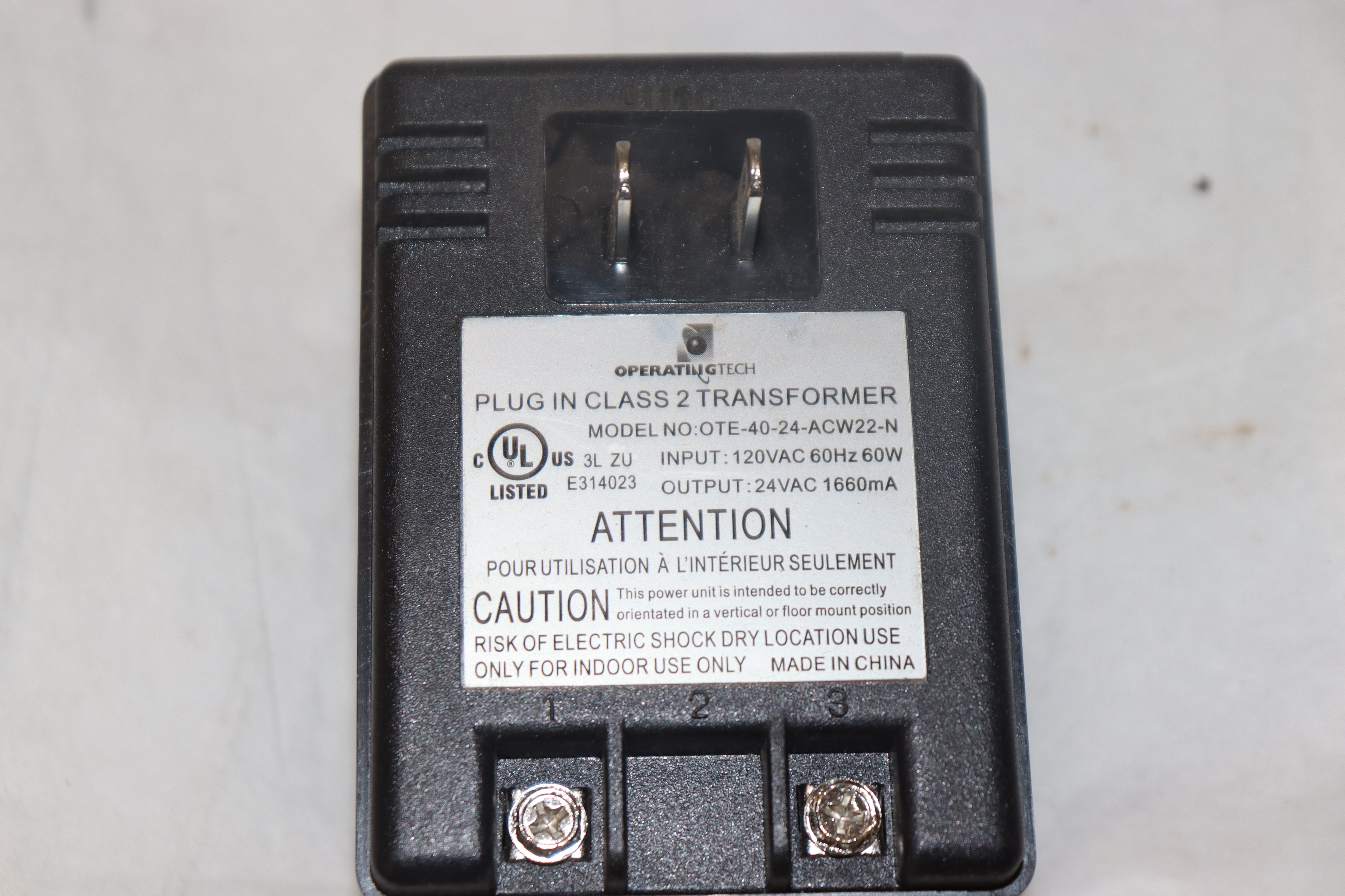 Sloan ETF233 Transformer Plug 120V/35VA