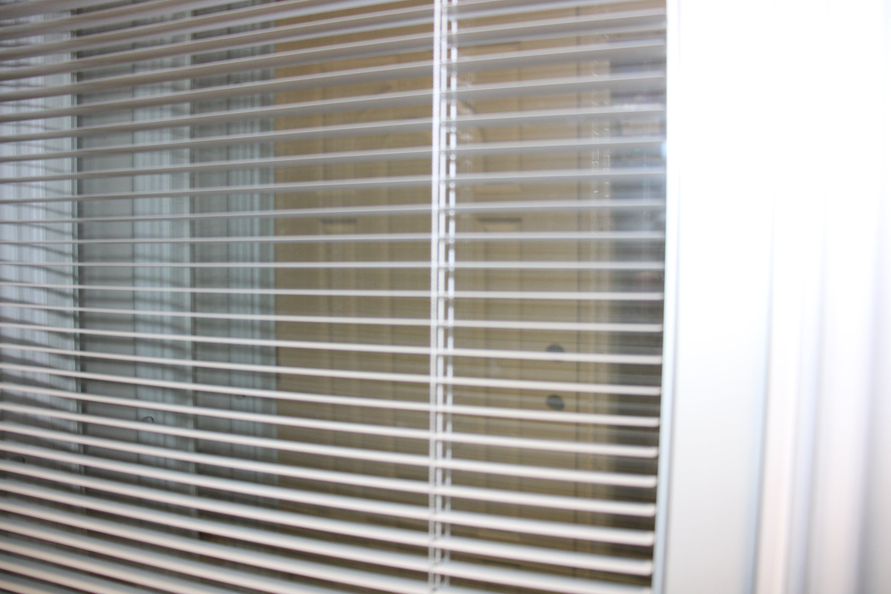 Exterior Double Patio Door with Frame Retro Fit 60 Inch Full View Mini-Blind Glass