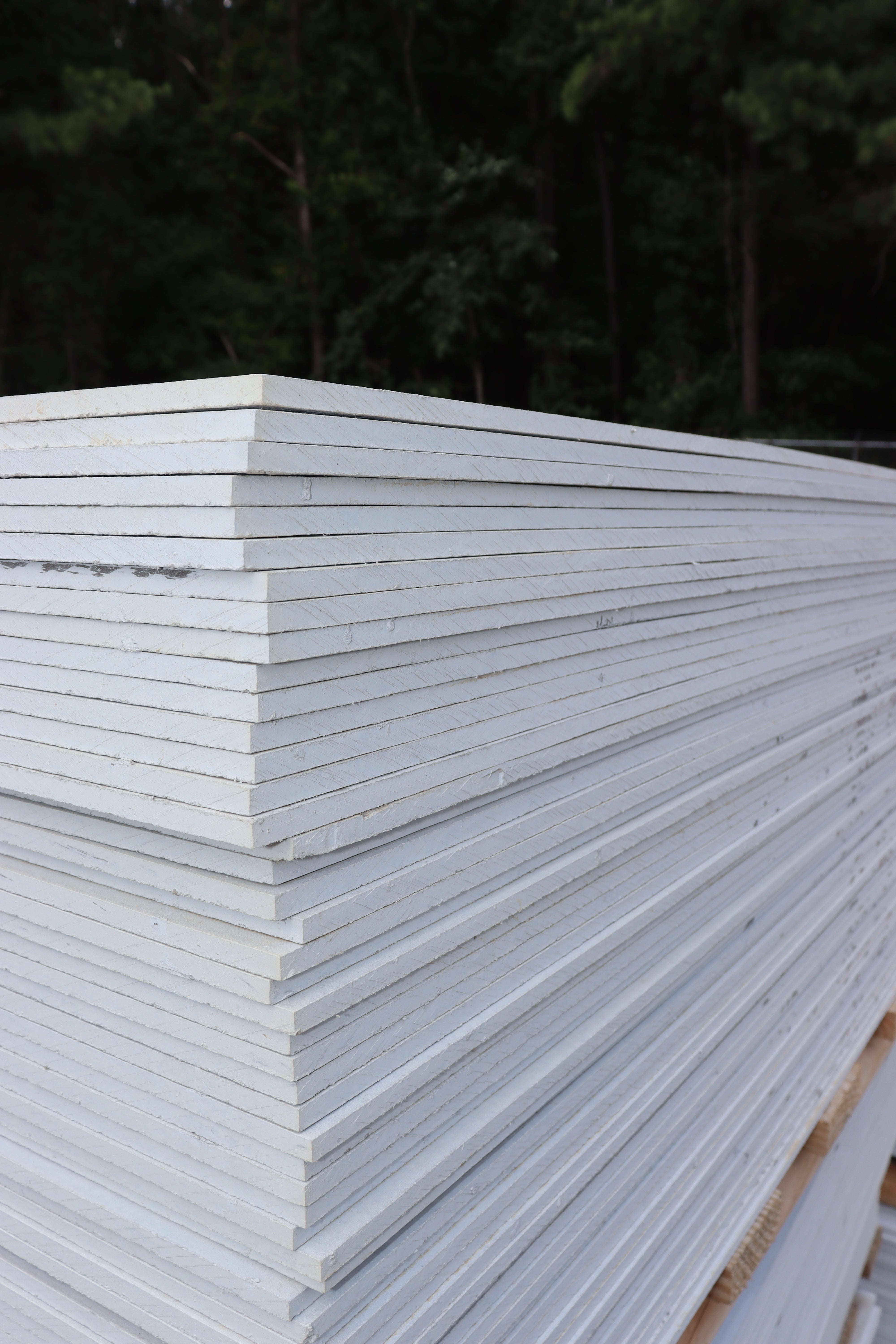 4' x 8' Smooth Siding Panels Fiber Cement, Primed White