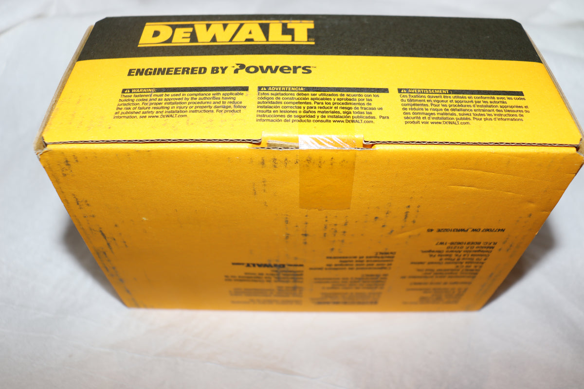50 Pack - DeWalt Screw Bolt 3/8" x 3" CS CP, 9/16" Hex Head, PFM1411240