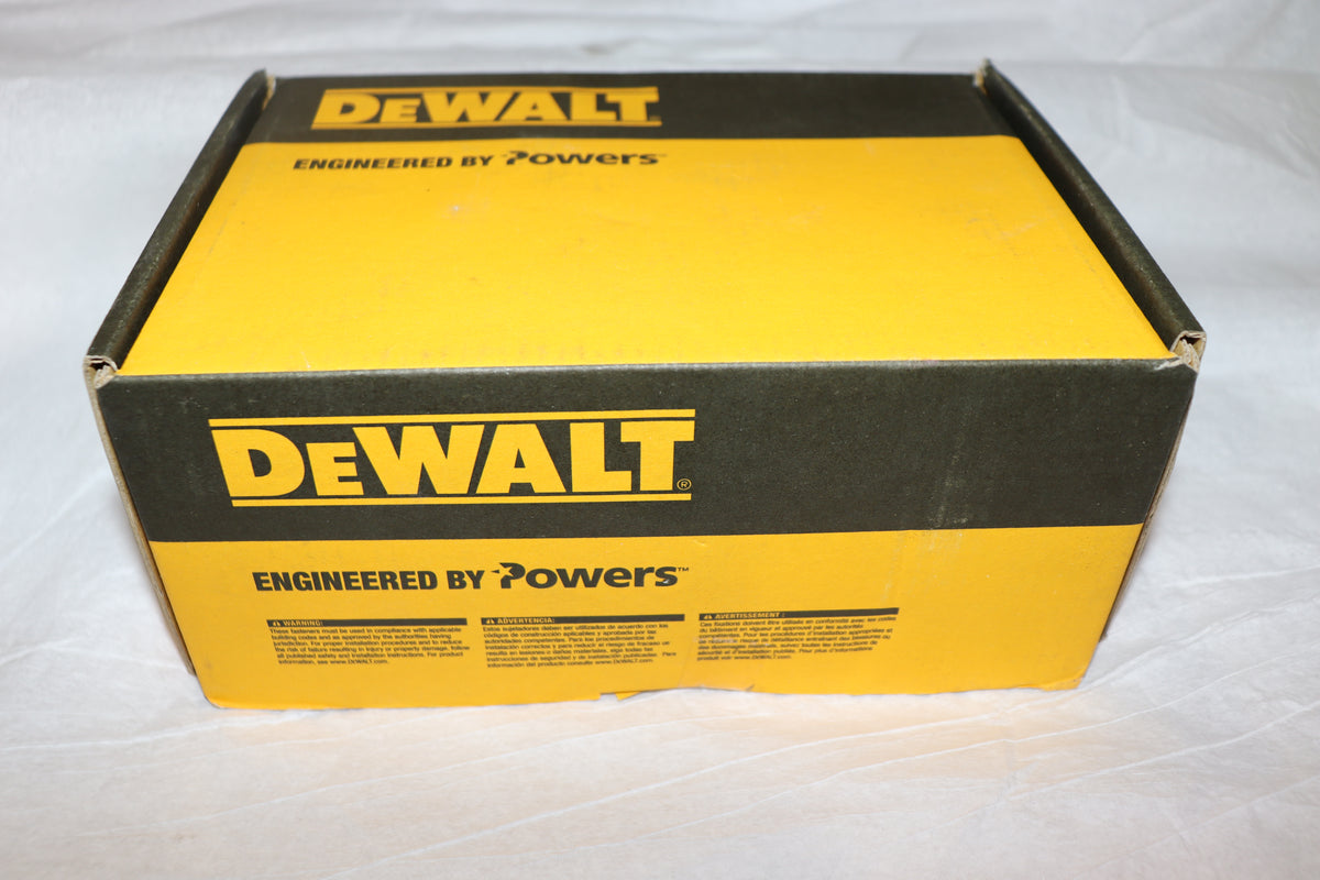 50 Pack - DeWalt 1/2" x 3" Screw Bolt, Carbon Steel, PFM1411380