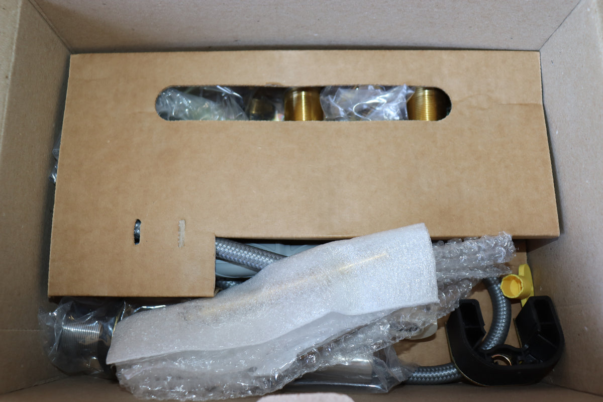 Moen Gibson Matte Black Widespread Bathroom Faucet w/ Pop-Up Assembly, TV6142BL