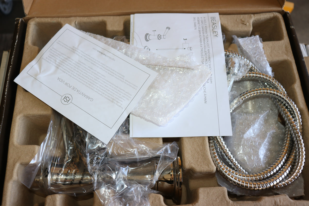 Signature Hardware Beasley Deck Mounted Roman Tub Filler w/ Hand Shower, w/ Rough In