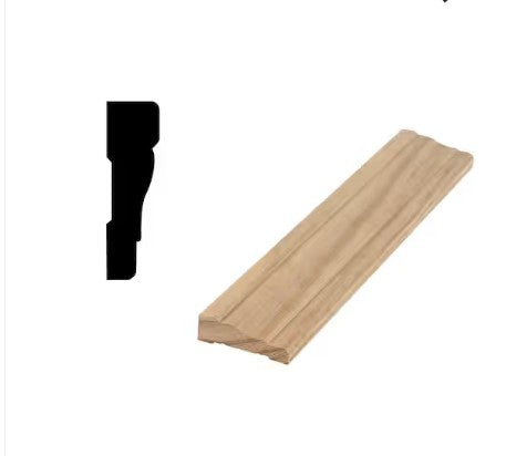 Wood Raw Pine 356 Door and Window Casing - 2 1/4" x 85"