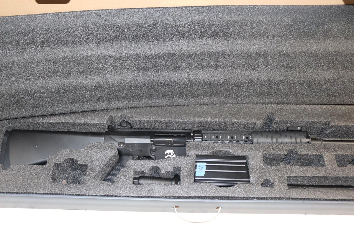 A&K Airsoft Full Length M120 AEG Rifle w/ Box, & Skull Logo! - Northside Material Brokers