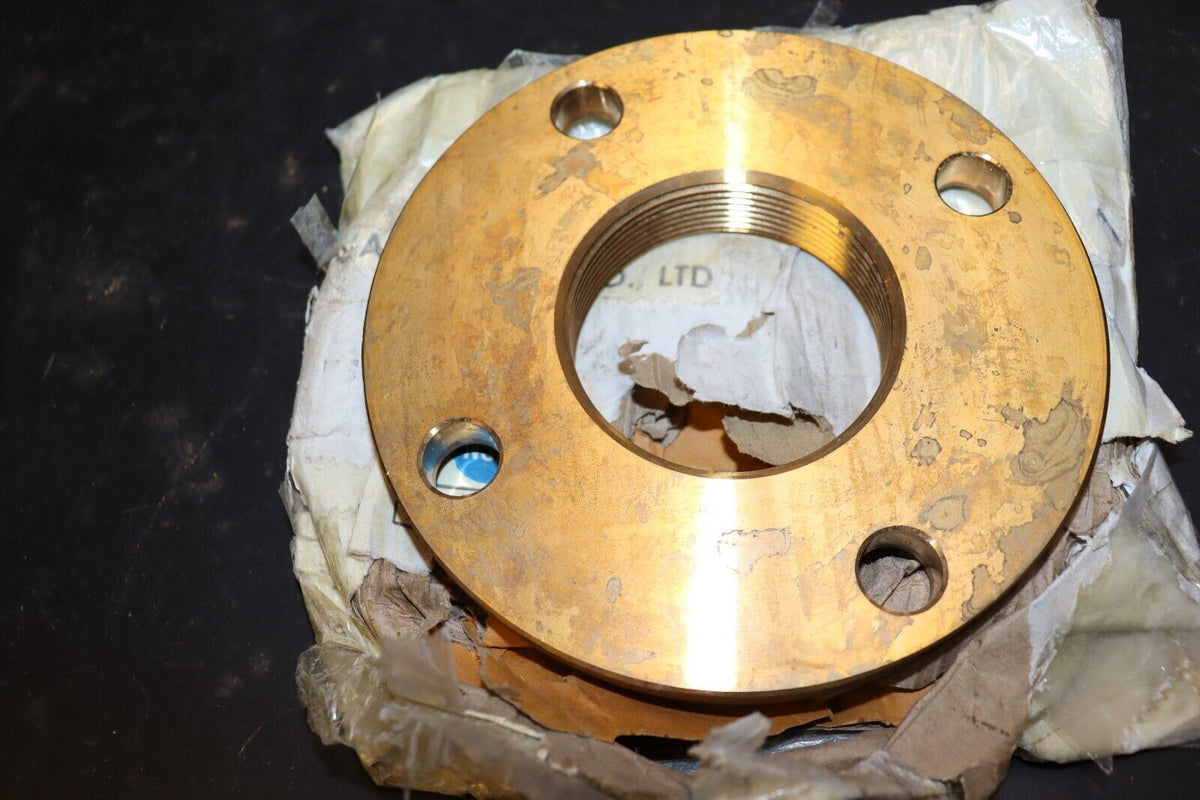BRASS 150 LB LF FITTING 3" THREADED COMPANION FLANGE NPT FEMALE XNL235-48 - Northside Material Brokers