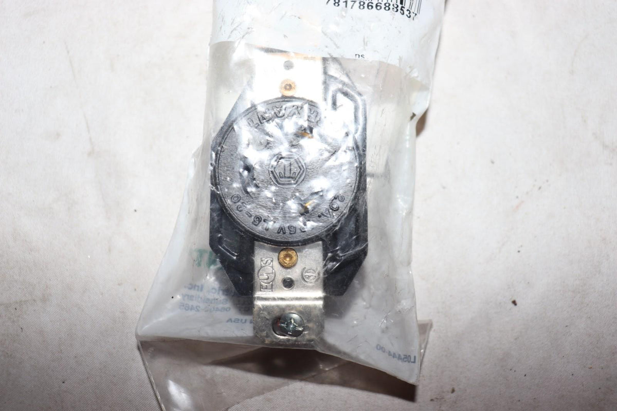 Bryant L5-20 20A 125V Locking Receptacle 71520FR, 20 A, 250V AC, Black, 3 Poles - Northside Material Brokers