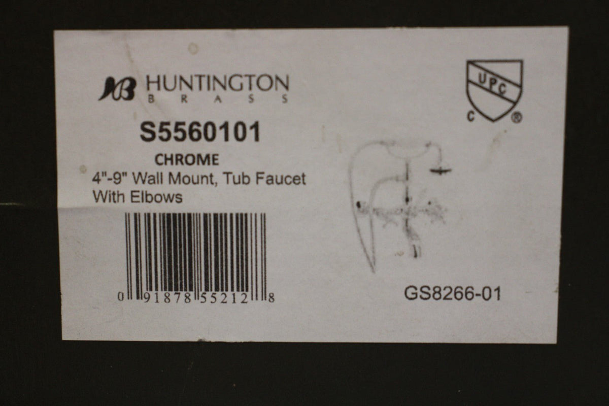 Classic Wall Mounted Tub Filler, Chrome, S5560101, Huntington Brass - Northside Material Brokers