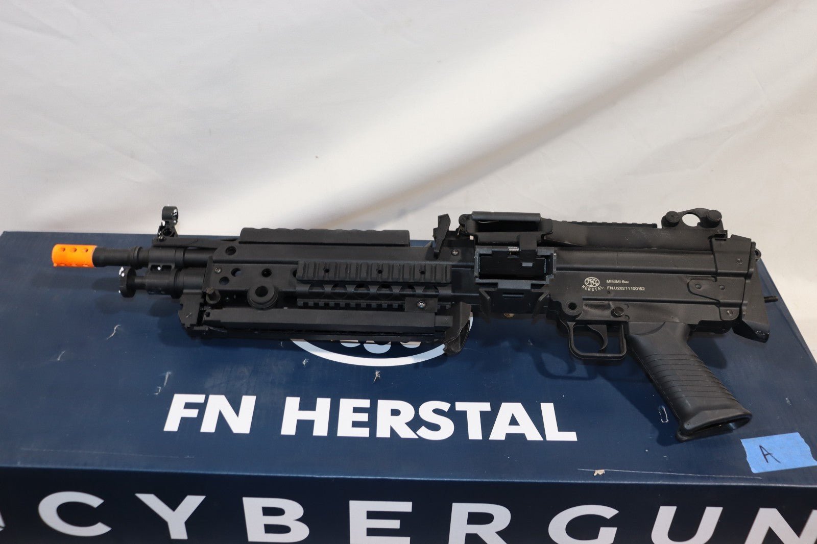 Cybergun FN Licensed M249 Featherweight Para Airsoft Machine Gun, w/ Box, No Charger - Northside Material Brokers