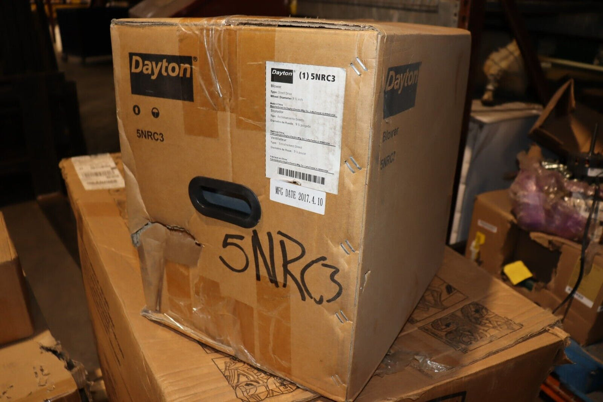 Dayton 5NRC3 Blower 9 1/2 in Wheel Dia, 6 1/2 in Wheel Wd, 10 3/8 in Discharge - Northside Material Brokers