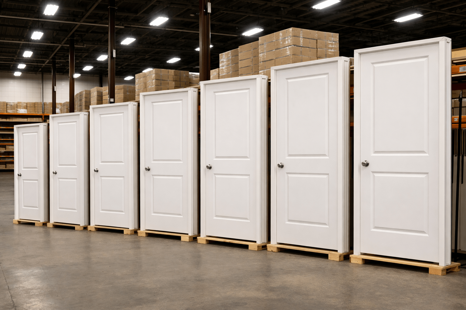 Door in Frame Carrara 2 Panel Square Top Interior Hollow Core Door - Northside Material Brokers