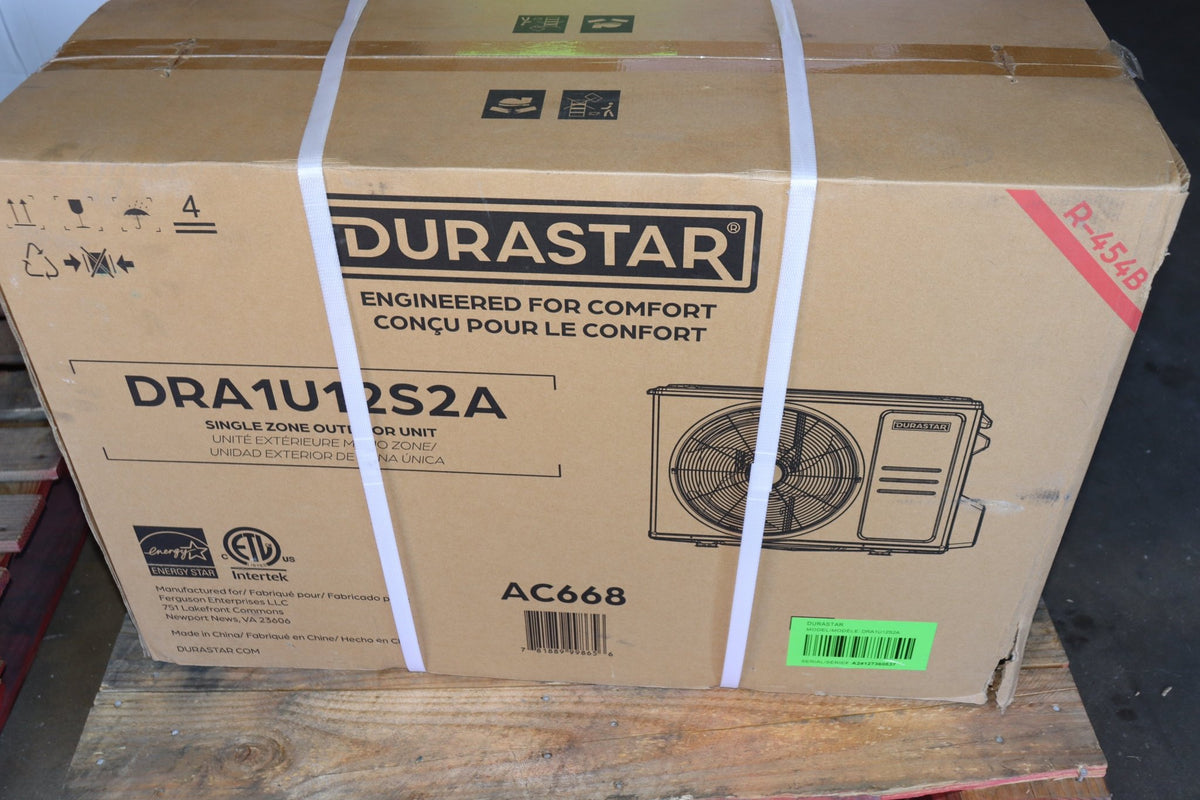Durastar 12,000 BTU Cooling / 12,000 BTU Heating 24.6 SEER2 Single Zone Mini Split Condenser Unit - Northside Material Brokers