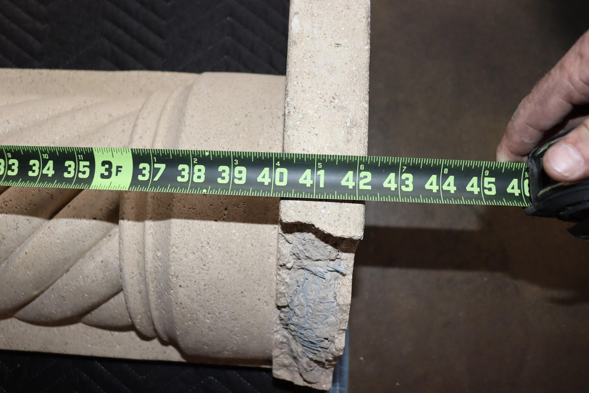 Fireplace Mantel (mantle) Surround Shelf Cast Stone Non-combustible, Tan - Northside Material Brokers
