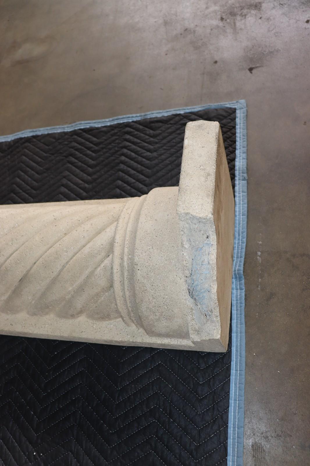 Fireplace Mantel (mantle) Surround Shelf Cast Stone Non-combustible, Tan - Northside Material Brokers