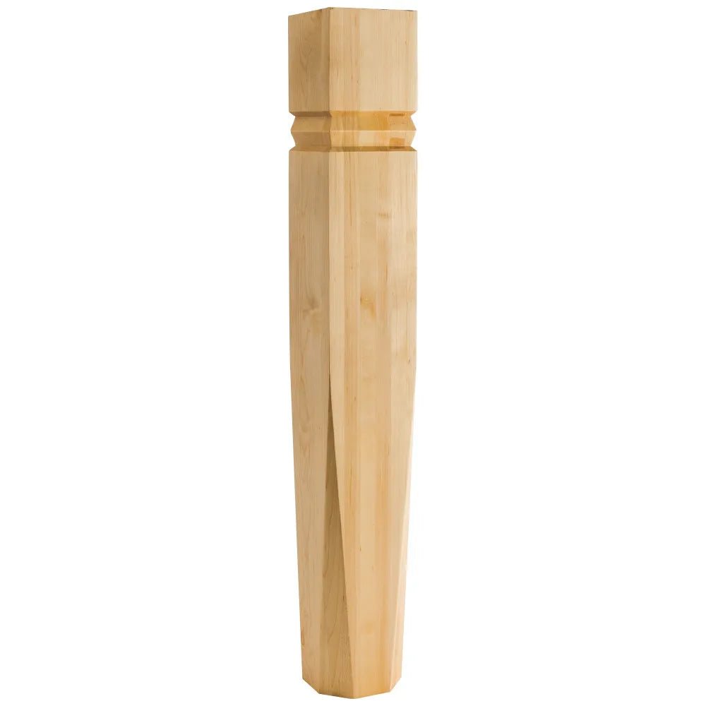 Hard Maple Beveled Grooved Post 5"Dx5"Wx42"H P79-5-42-HMP - Northside Material Brokers