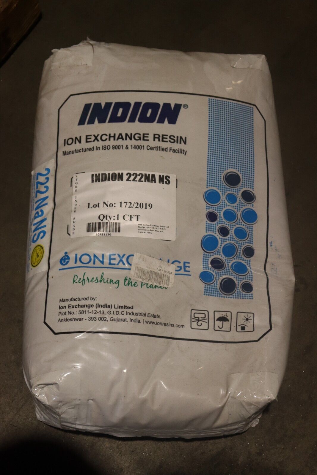 INDION 50lbs 1 cuft Ion Exchange Commercial / Residential Water Softener Resin - Northside Material Brokers