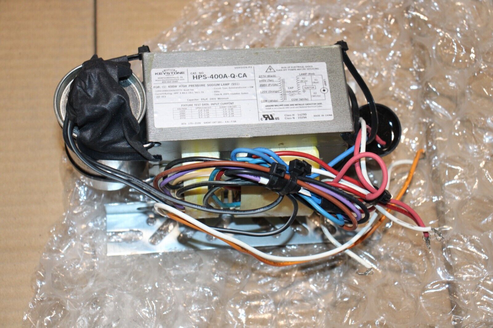 Keystone HPS-400A-Q-KIT 400 Watt High Pressure Sodium (HPS) Ballast Kit NEW/USED - Northside Material Brokers