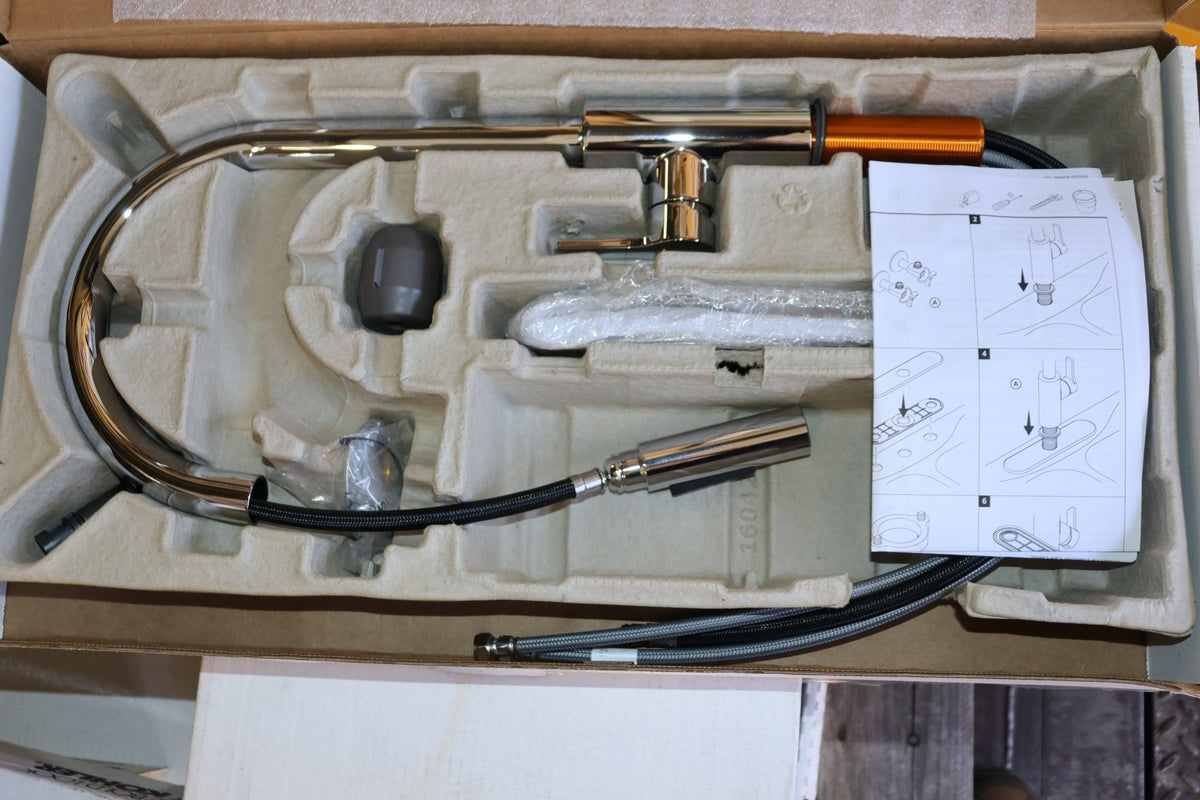 Kohler Elate 1.5 GPM 1 Hole Pull Down Kitchen Faucet, K34906-CP, Chrome - Northside Material Brokers