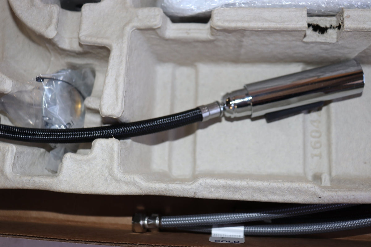 Kohler Elate 1.5 GPM 1 Hole Pull Down Kitchen Faucet, K34906-CP, Chrome - Northside Material Brokers