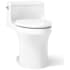 Kohler San Souci 1.28GPF Elongated 1 Piece Comfort Height Toilet w/ AquaPiston, White - Northside Material Brokers