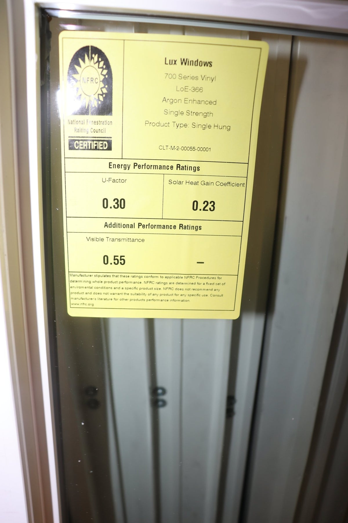LUX 700 Series, White Vinyl Window, 1/1, E366 low-E Argon, 36" x 48" with Screen - Northside Material Brokers