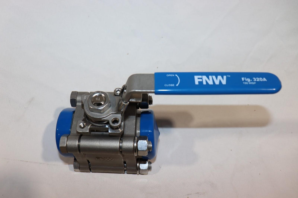 NEW FNW 320A 1-1/4" STAINLESS STEEL FULL PORT BALL VALVE CF8M 1500CWP FNW320 - Northside Material Brokers