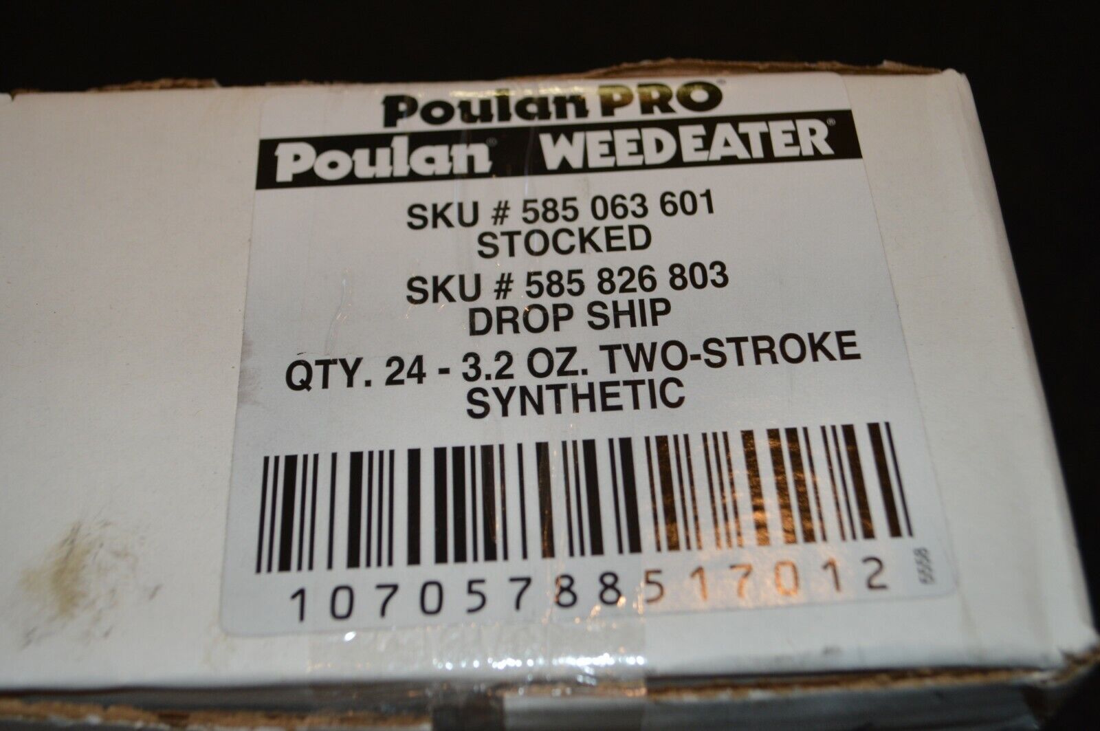 Qty 24 - Poulan Pro Weedeater 40:1 Full Synthetic Blend 2 Stroke Oil 3.2 oz - Northside Material Brokers