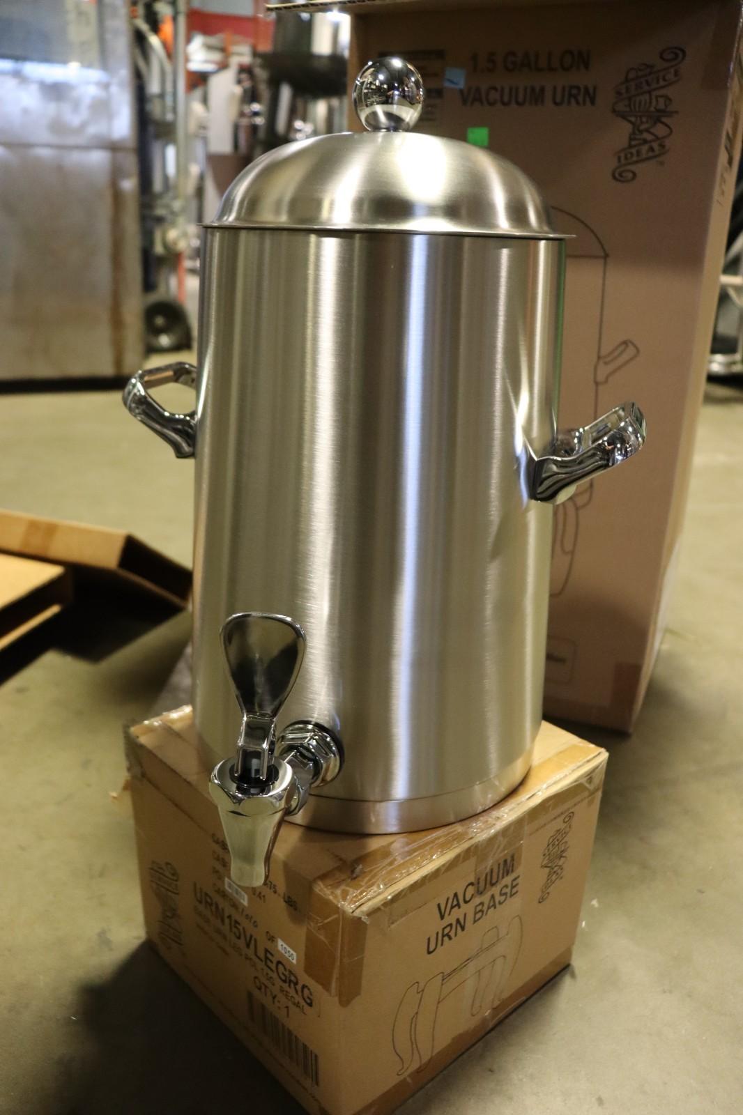 Service Ideas 1.5 Gal Low Volume Dispenser Thermal Coffee Urn, URN15VPSRG - Northside Material Brokers