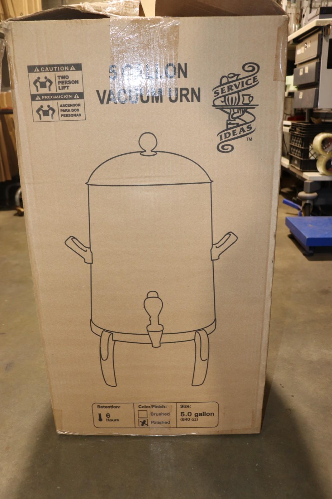 Service Ideas 5 Gal Low Volume Dispenser Thermal Coffee Urn, URN50VPSMD - Northside Material Brokers