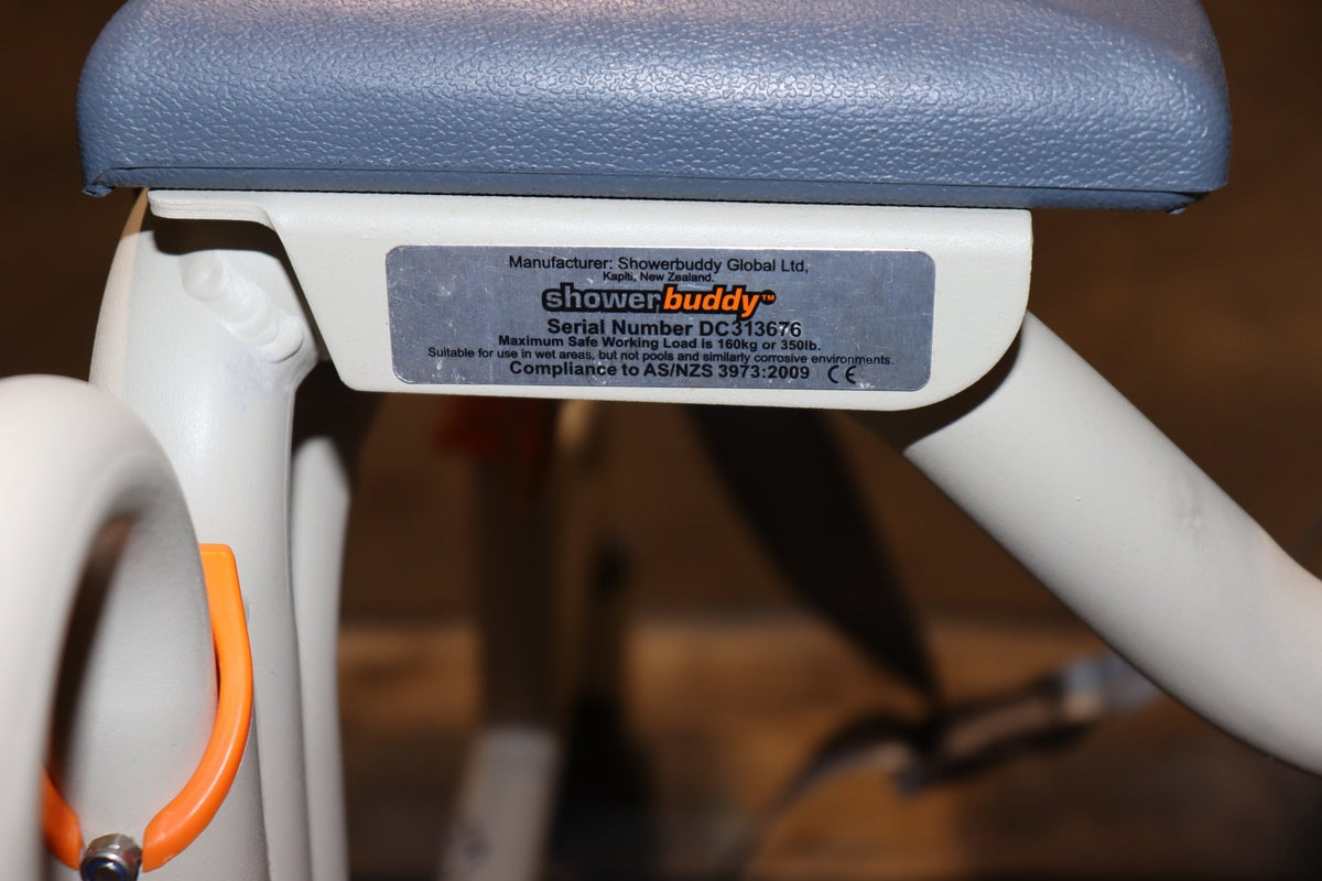 ShowerBuddy Roll-In Buddy Tilt SB3T Shower Commode Chair, 350 lbs, Locking Casters - Northside Material Brokers